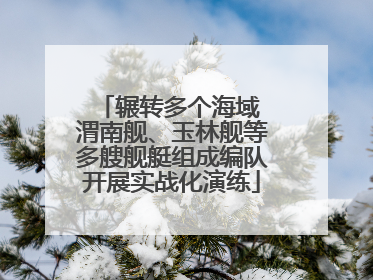 辗转多个海域 渭南舰、玉林舰等多艘舰艇组成编队开展实战化演练