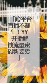 跨平台直播不翻车！YY 开播解锁流量密码新姿势