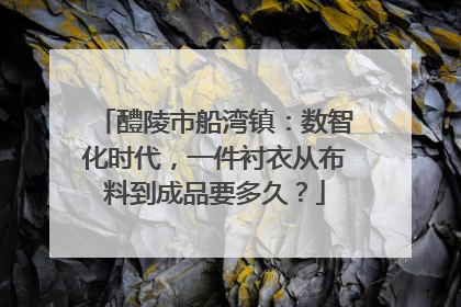 醴陵市船湾镇：数智化时代，一件衬衣从布料到成品要多久？