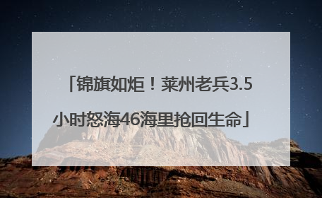 锦旗如炬！莱州老兵3.5小时怒海46海里抢回生命