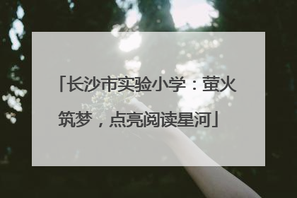 长沙市实验小学：萤火筑梦，点亮阅读星河