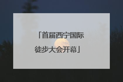首届西宁国际徒步大会开幕