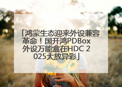 鸿蒙生态迎来外设兼容革命！国开鸿PDBox外设万能盒在HDC 2025大放异彩