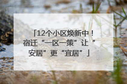 12个小区焕新中！宿迁“一区一策”让“安居”更“宜居”