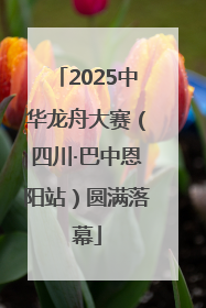 2025中华龙舟大赛（四川·巴中恩阳站）圆满落幕