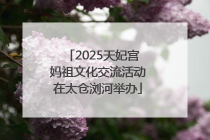 2025天妃宫妈祖文化交流活动在太仓浏河举办