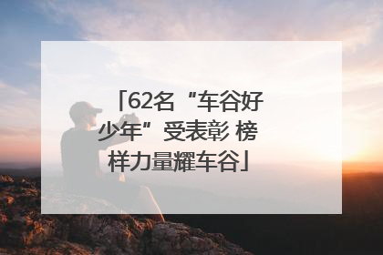 62名“车谷好少年”受表彰 榜样力量耀车谷